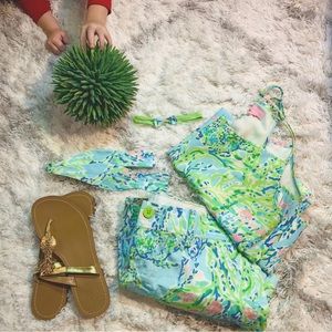 SOLD- Lilly Pulitzer ‘Sky Blue Heaven’ Silk Dress